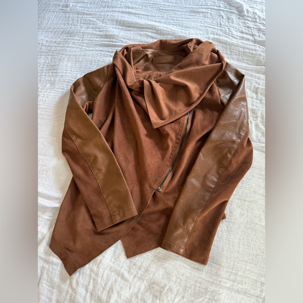 Blank NYC Suede Drapey Jacket